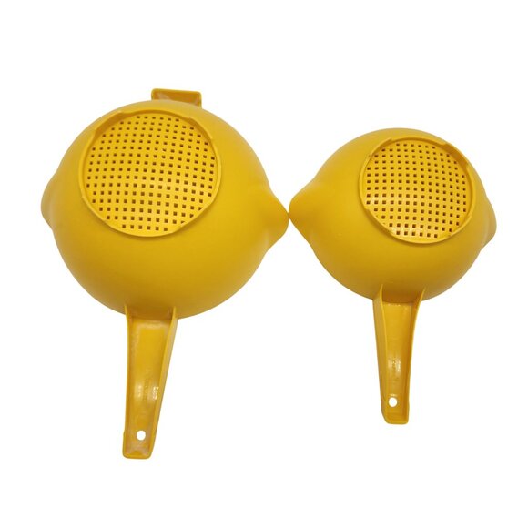 Tupperware yellow Colander Set Of 2 Strainers - Picture 2 of 3